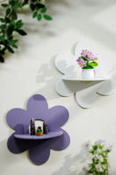 Axyaa Flower Wall Shelf: Cute Nursery Decor, Floating Display Stand for Kids' Room