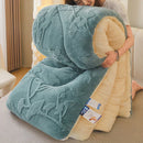 Axyaa Thick Lambswool Winter Blanket - Soft Double-Sided Plush Weighted Quilt