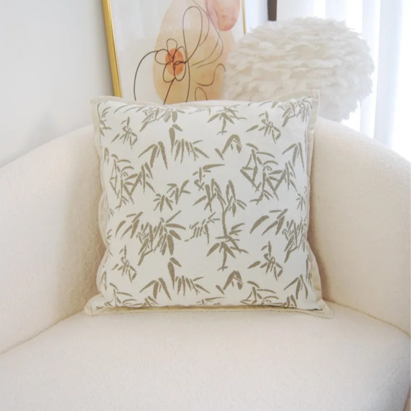 Axyaa Velvet Pillowcase: Chinese Ancient Style Retro Sofa Decor Cushion Cover