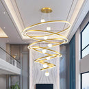 Axyaa LED Staircase Chandeliers for Modern Living Room Decor