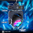 Axyaa 7x40W RGBW Zoom Moving Head Light for Stage Party Concert Bar Club