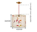 Axyaa Nordic Loft Bird Cage Pendant Lamp Gold Home Decor Light