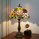 Axyaa 12“ Stained Glass Table Lamp - Bedroom, Living Room, Office Decor