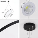 Axyaa Circular LED Pendant Light - Modern Minimalist Design for Home Décor.
