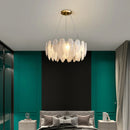 Axyaa Nordic Gold Feather Chandelier Pendant Light