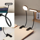 Axyaa LED Clamp Book Lamp USB Plug Dimming Night Light Wedding Bedroom Study