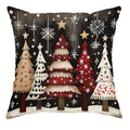 Axyaa Christmas Tree Snowman Pillowcase for Home Sofa Decoration