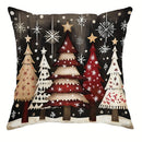 Axyaa Christmas Tree Snowman Pillowcase for Home Sofa Decoration