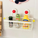 Axyaa Shower Caddy: Rustproof Wall-Mounted Storage Basket & Makeup Organizer for Bathroom