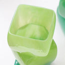 Axyaa Gradient Square Glass Vase Flowerpot Home Decor Accessory