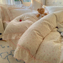 Axyaa Spring Flowers Princess Bedding Set: Duvet Cover, Sheet, Pillowcases