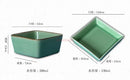 Axyaa Celadon Bamboo Wood Partition Fruit Snack Tray - Living Room Candy Nut Melon Seeds