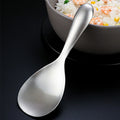 Axyaa Stainless Steel Rice Spoon, Long Handle Japanese Style Utensil