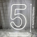 Axyaa Neon Numbers 0-9 Light Sign: Personalized Wall Art for Home Decor, Celebrations