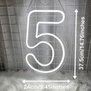 Axyaa Neon Number Light LED Sign for Wedding Decor Anniversary Birthday
