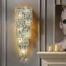 Axyaa Crystal Wall Lamp for Modern Villa Living Room Decor