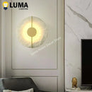 Axyaa Alabaster Marble Wall Sconce - Modern Luxury Indoor Bedroom Aisle Decor