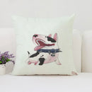 Bull Terrier Art Anime Pillow Cover 40x40 Axyaa Home Decor Throw Pillow