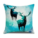 Axyaa Gold Elk Modern Pillowcase Cover for Customizable Bedside Decor