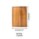 Axyaa Acacia Wood Chopping Board for Meat, Vegetables, Fruit, Cheese - Large Size