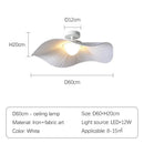 Axyaa Nordic Lotus Pendant Lamp: Elegant Art LED Lighting for Home Living Room & Bedroom