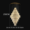 Axyaa Crystal Chandelier Stair Pendant Lamp Living Room Pendant Lights