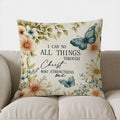 Faithful Butterfly Motif Cushion Cover - Axyaa Brand