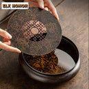 Axyaa Retro Iron Paint Gaiwan Tea Tray Coasters Set