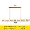 Axyaa Designer Copper Chandelier, Modern Island Table Lamp