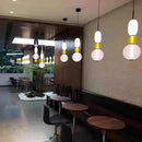 Axyaa Colored Glass LED Pendant Chandelier for Modern Creative Restaurant, Cafe, Bedroom, Living Room