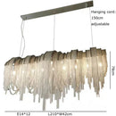 Axyaa Postmodern Tassel Chain LED Floor Lamp Gold/Silver Luxury for Living Room
