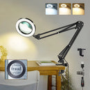 Axyaa Magnifier LED Desk Lamp with USB for PC Monitor Study Reading Game Eye-Care