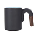 Axyaa Gradient Mug: Large-capacity Rough Pottery Coffee Cup with Handle