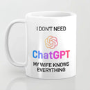 White Ceramic Mug - Axyaa Funny Gift Cup for Friends, Spouse; Humorous Quote Mug