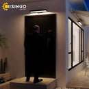 Axyaa Black Outdoor Wall Sconces with Motion Sensor Detection