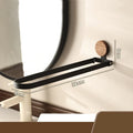 Axyaa Walnut Towel Rack Wall Mount Foldable Bathroom Holder