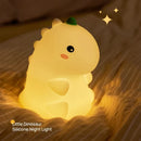 Dino Silicone Night Light by Axyaa: USB Rechargeable, Timer, Kids Room Decor