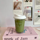Axyaa Iced American Coffee Cup Tritan Water Bottle for Women