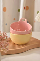 Axyaa Round Ceramic Baking Bowl for Kids and Family Home Cooking
