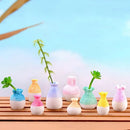 Axyaa Mini Resin Flower Vase | Handmade Bright Colors | Waterproof & Portable
