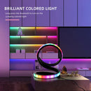 Axyaa LED Spiral Table Lamp with Color-Changing RGB Light, USB-Powered Metal Design