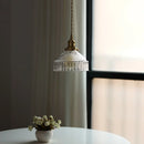 Axyaa Glass Copper Iron LED Pendant Chandelier