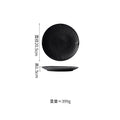Axyaa Matte Striped Ceramic Plate Set for Molecular Cuisine Tableware