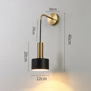 Nordic LED Wall Lamps by Axyaa - Adjustable Iron Sconce for Bedroom, Aisle, Stair & Home Decor