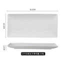 Axyaa Ceramic Sushi Plate: Creative Rectangle Breakfast Dessert Serving Tray