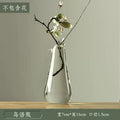 Axyaa Transparent Glass Zen Vase for Living Room Decor and Hydroponic Plants