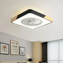 Axyaa Low Profile Wood Ceiling Fan with Remote Control for Modern Indoor Decor