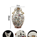 Axyaa European Crack Glaze Vase for Home Decor and Flower Arrangement