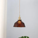 Axyaa Nordic Tiffany Glass Chandelier LED Ceiling Pendant Light