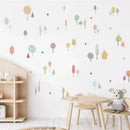 Nordic Trees Wall Sticker Set by Axyaa - Self-adhesive Art Mural Decals
